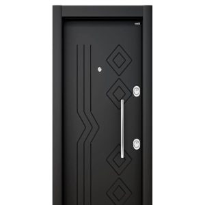 درب ضدسرقت طوسی سوپر مات کد 6077