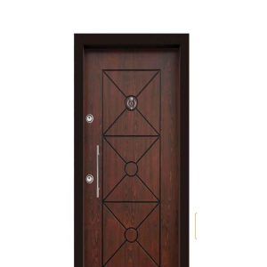 در ضدسرقت روکش چوب طراحی مدرن – کد MT493
