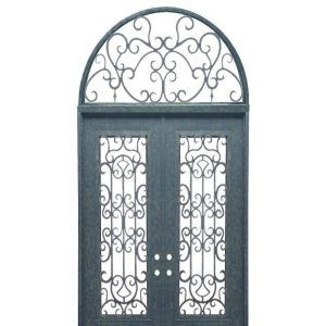 درب لوکس ورودی لابی فلزی فرفورژه کد 2195
