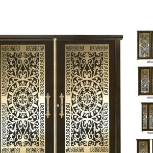 در ویلایی فلزی دولنگه CNC کد 2276