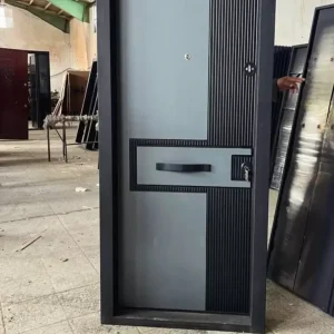 درب مدرن دو رنگ مشکی طوسی کد 30150 - Image 2