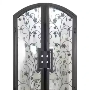 درب فلزی سنتی فرفورژه دو لنگه هلال کد 30935