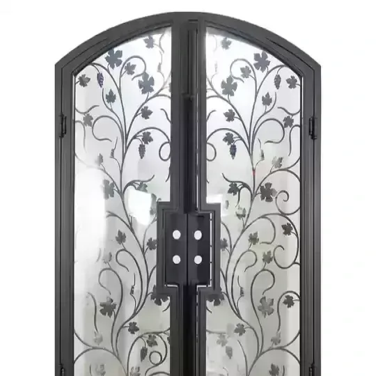درب فلزی سنتی فرفورژه دو لنگه هلال کد 30935