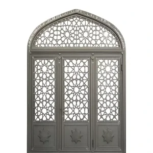 درب مسجدی فلزی طرح مشبک سنتی - کد 30212