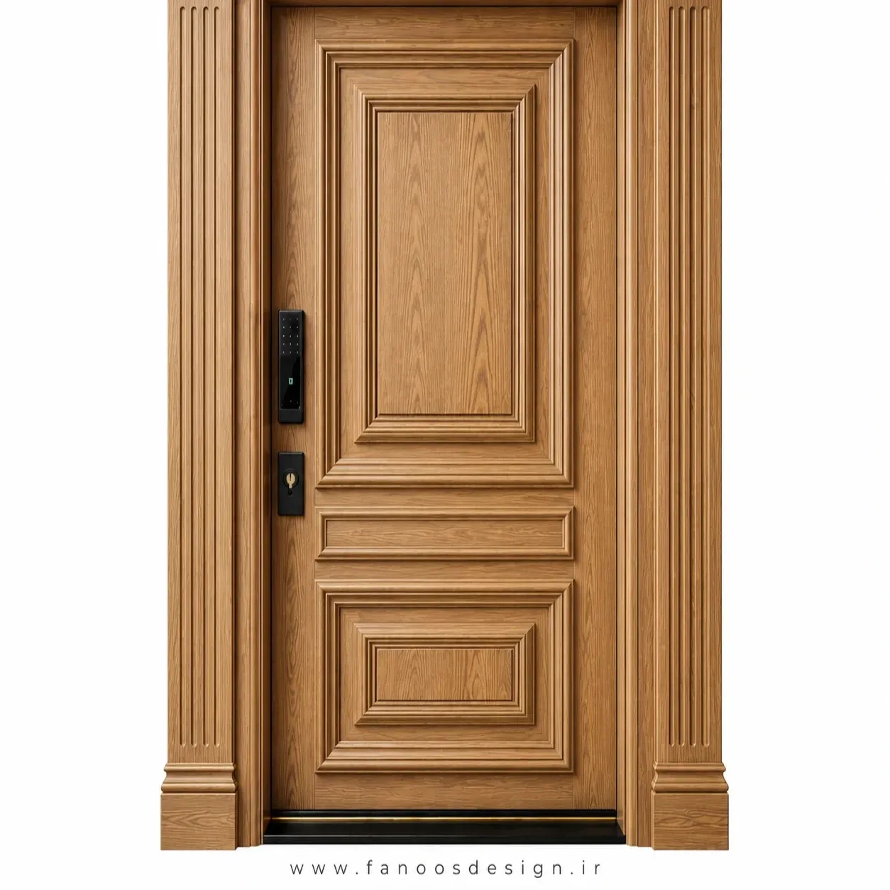 درب ضد سرقت نئوکلاسیک با طراحی لوکس سایز 200*220 کد 30516