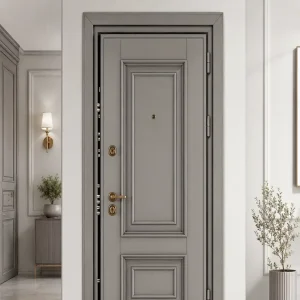 درب ضد سرقت طوسی کلاسیک کد 30553
