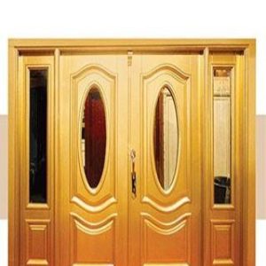 درب چوبی ورودی لابی دولنگه کد MA272