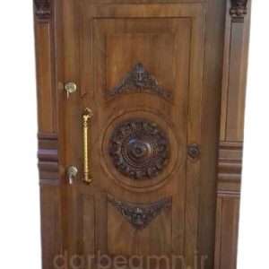 درب ضد سرقت قهوه ای برجسته کد T600