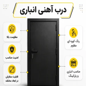 درب آهنی انباری کد 30177