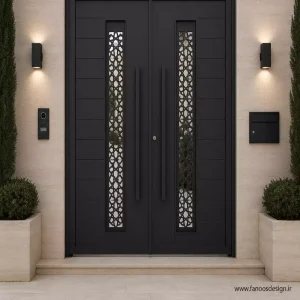 درب ویلایی فلزی مدرن- کد 30430