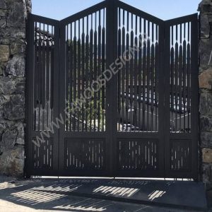 درب حیاط سه لنگه جدید کد 40019
