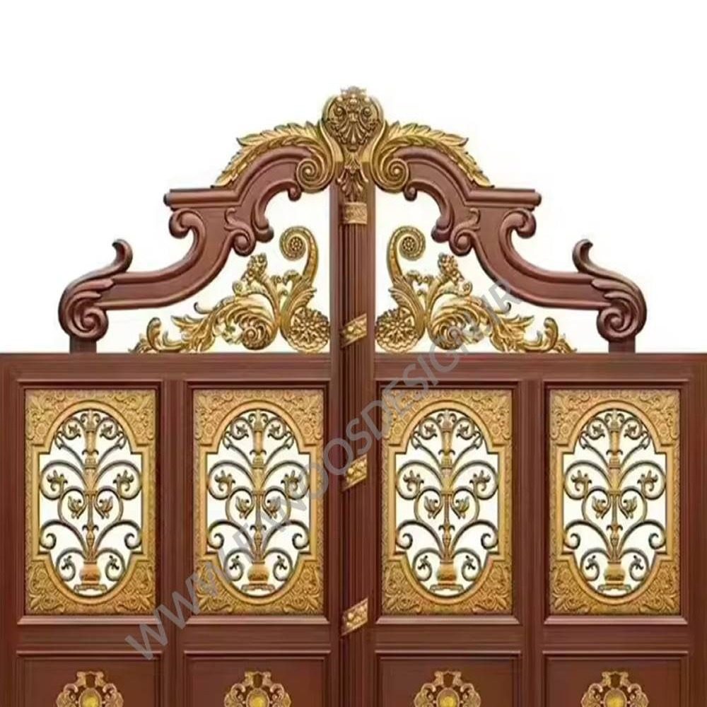 درب حیاط قهوه ای طلایی کد 40040 درب حیاط قهوه ای طلایی کد 40040