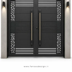 درب حیاطی شیک فلزی