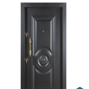 درب ضدسرقت مدرن طوسی برجسته با رنگ پوششی کد 30468