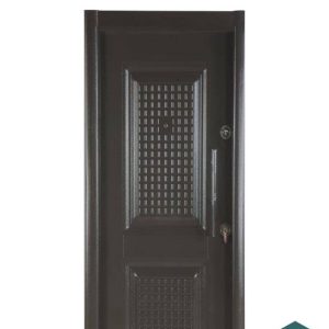درب ضدسرقت مدرن طوسی برجسته با رنگ پوششی کد 30467