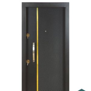 درب ضدسرقت مدرن طوسی طلایی با رنگ پوششی کد 30463