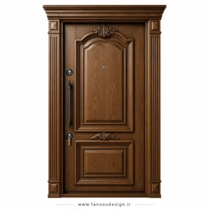 درب ضد سرقت کلاسیک روکش راش